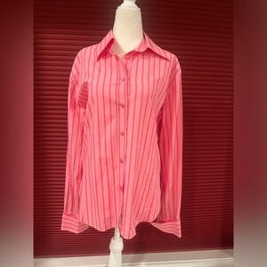 Pink Striped Cotton Shirt